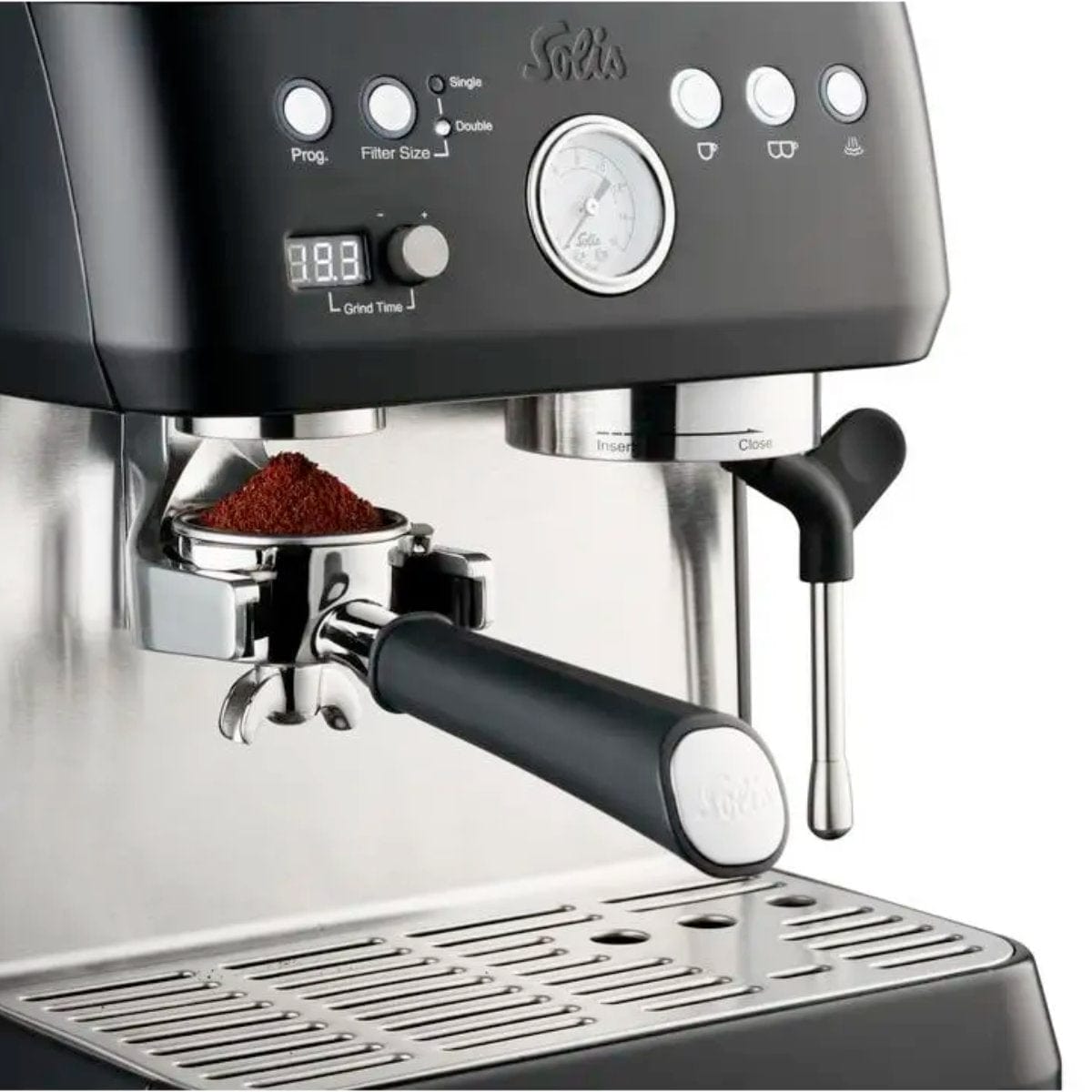 Solis Perfetta Grind & Infuse Espresso Machine (Type 1019) Black Espresso Machine Solis