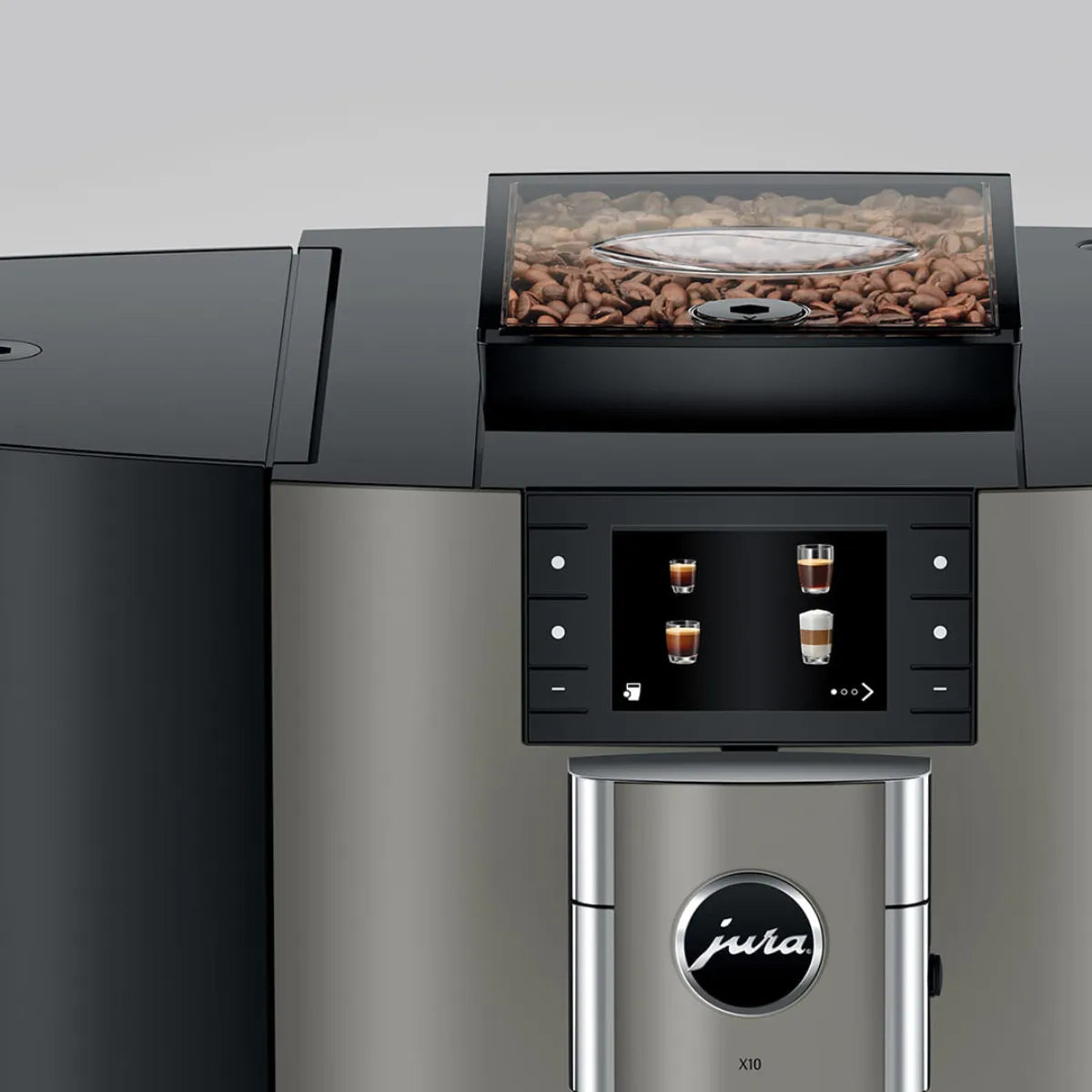 Jura X10 Professional Automatic Coffee Machine 15783 (Dark Inox) Super Automatic Espresso Machine (Commercial) Jura