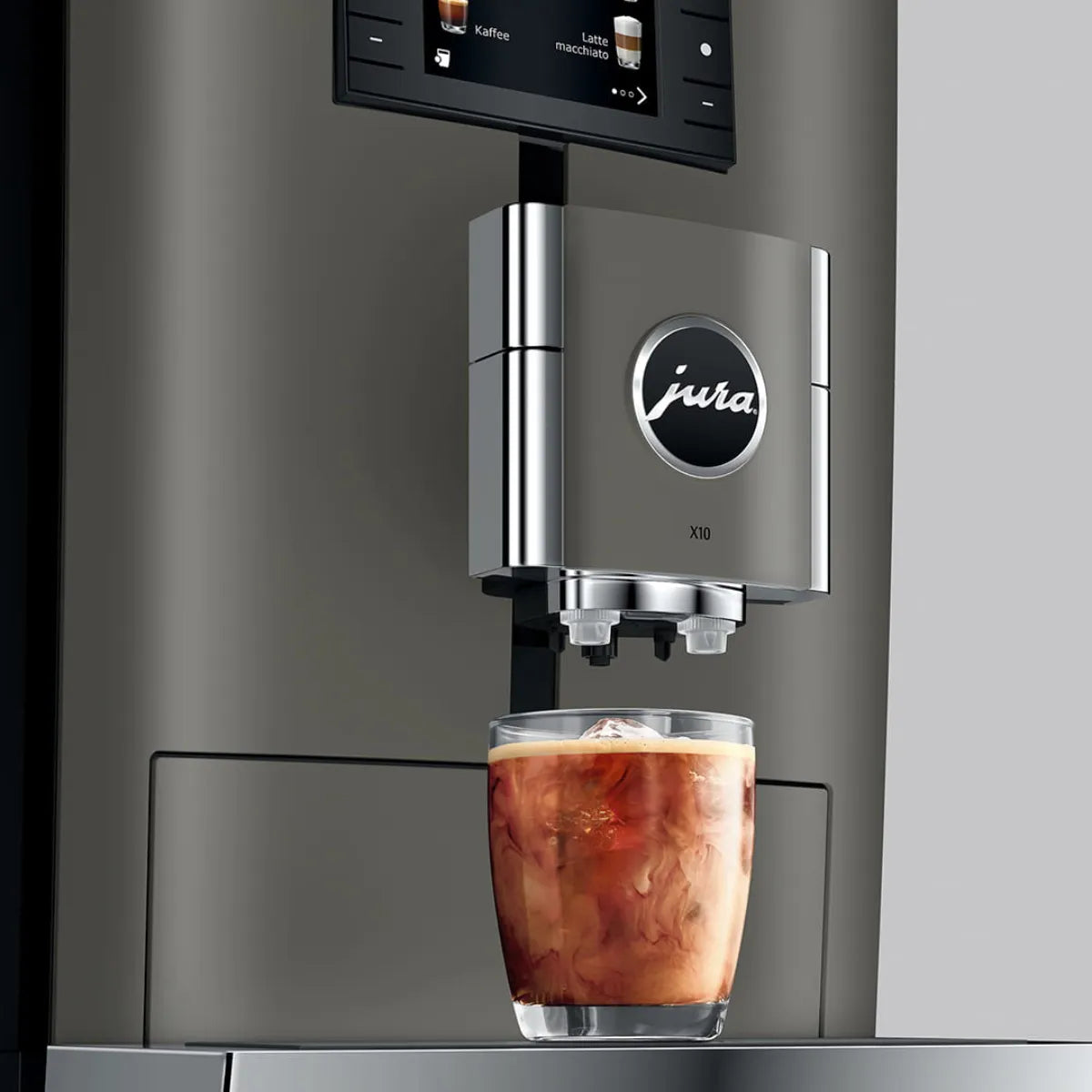 Jura X10 Professional Automatic Coffee Machine 15783 (Dark Inox) Super Automatic Espresso Machine (Commercial) Jura