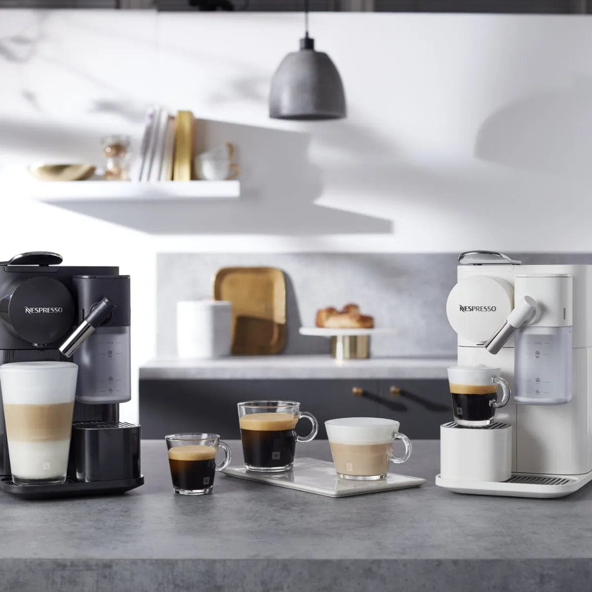 Nespresso Lattissima One Espresso Machine by De'Longhi EN510W (Porcelain White) Nespresso Machine DeLonghi