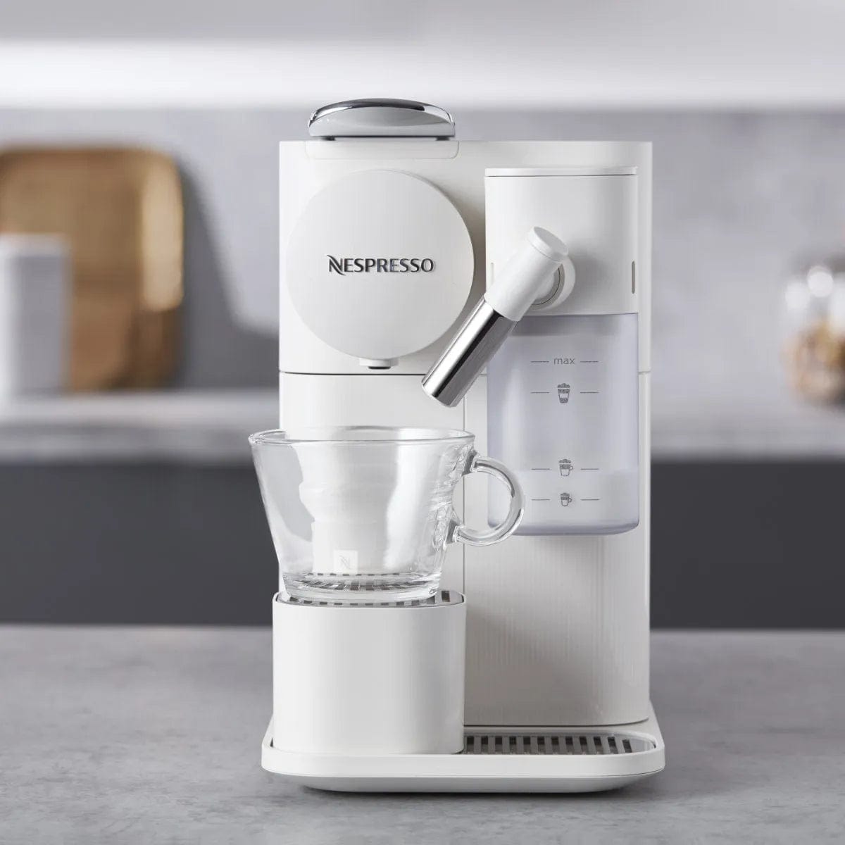 Nespresso Lattissima One Espresso Machine by De'Longhi EN510W (Porcelain White) Nespresso Machine DeLonghi