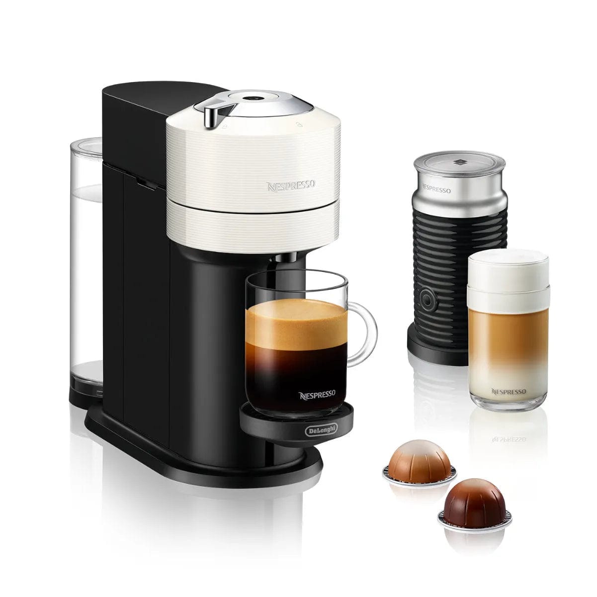 S*a様 新品同様　Nespresso Vertuo Next エスプレッソマシ Nespresso Vertuo Next Coffee and Espresso Machine with Aeroccino by De