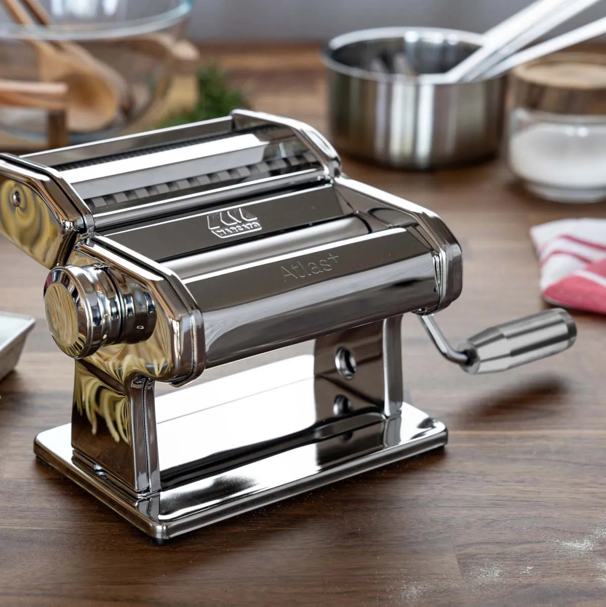 Marcato Atlas Plus 150mm Pasta Maker (Chrome) Pasta Maker Marcato