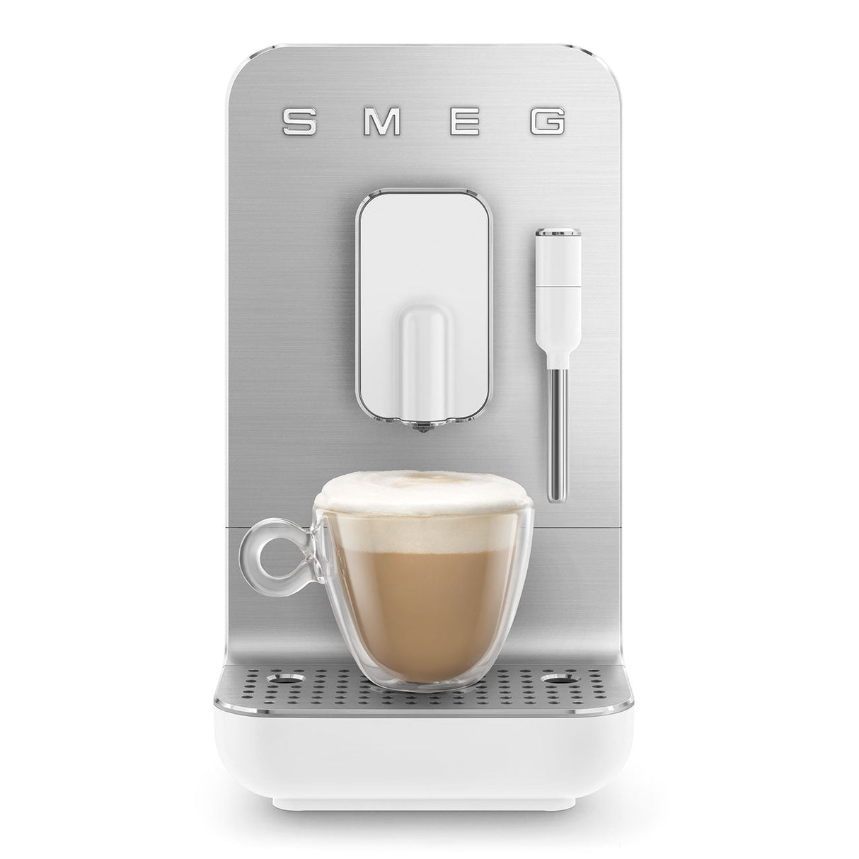 Smeg Fully Automatic Espresso Machine with Milk Wand BCC12WHMUS (White) Super Automatic Espresso Machine Smeg