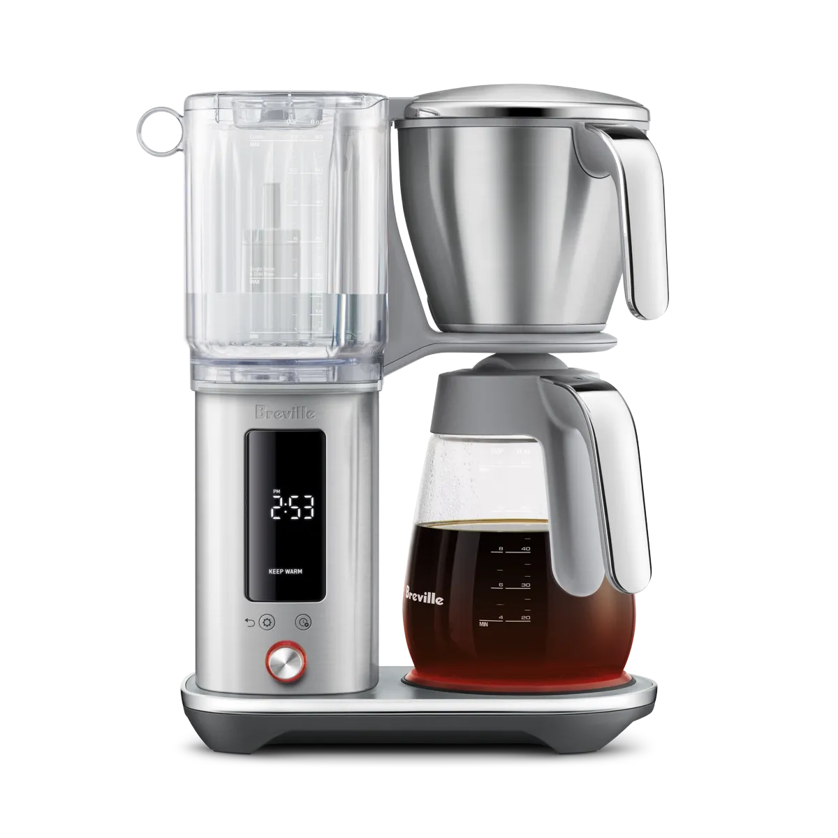 Breville the Luxe Brewer Glass BDC415BSS (Brushed Stainless) Drip Coffee Maker Breville