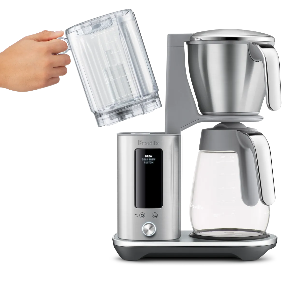 Breville the Luxe Brewer Glass BDC415BSS (Brushed Stainless) Drip Coffee Maker Breville