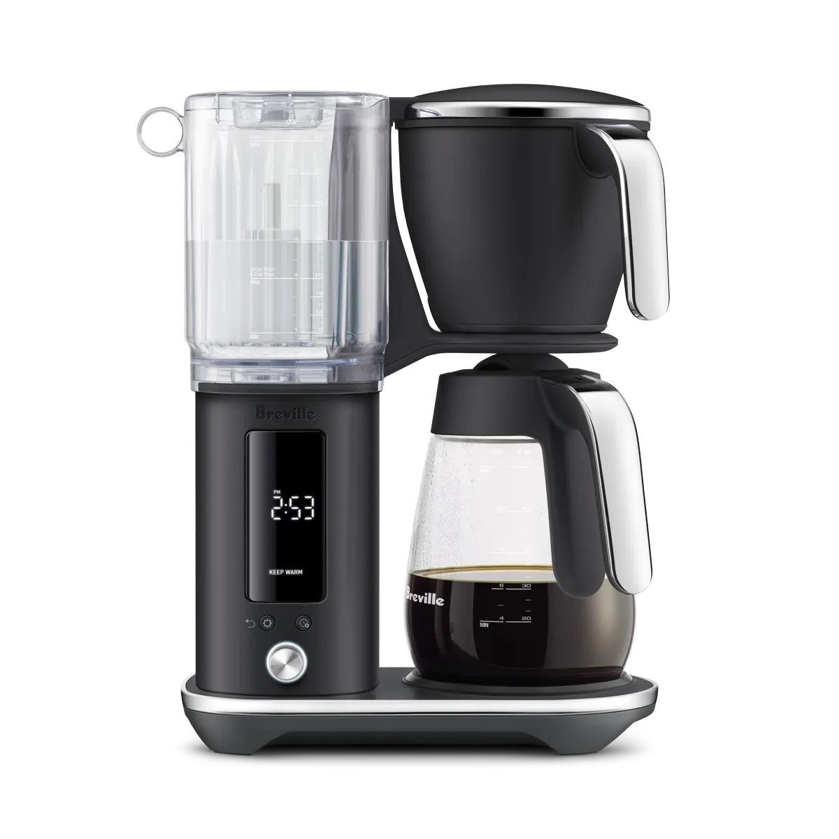 Breville the Luxe Brewer Glass BDC415BTR (Black Truffle) Drip Coffee Maker Breville