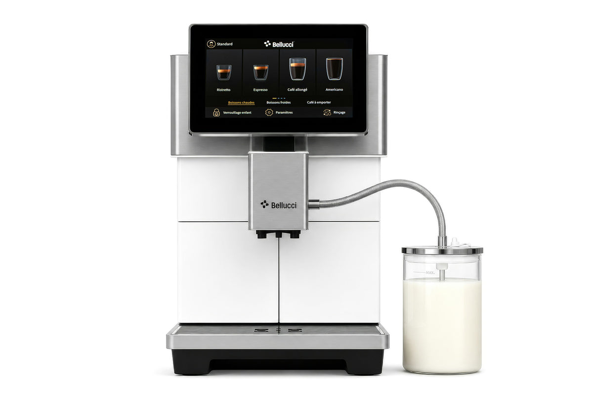 Bellucci Bistro Casa Super Automatic Espresso Machine (White) Super Automatic Espresso Machine Bellucci