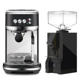 Breville The Bambino Plus Espresso Machine BES500BTR and Eureka Facile Grinder Value Bundle Espresso Machine Breville