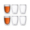 Bodum Pavina Double Walled Coffee 0.35 L, 12 OZ Glassware (Set of 6)