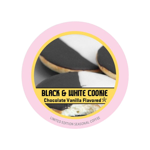 * SEASONAL * Brooklyn Bean Black & White Cookie Single-Serve Coffee Pods (Box of 40)