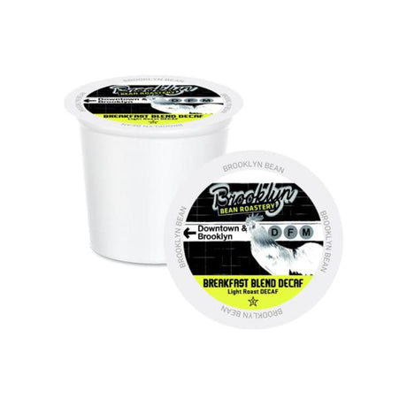 Brooklyn Bean Breakfast Blend Decaf Single-Serve Coffee Pods (Box of 40) K-Cups Brooklyn Bean