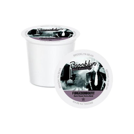 Brooklyn Bean Fuhgeddaboutit Extra Bold Single-Serve Coffee Pods (Box of 40) K-Cups Brooklyn Bean