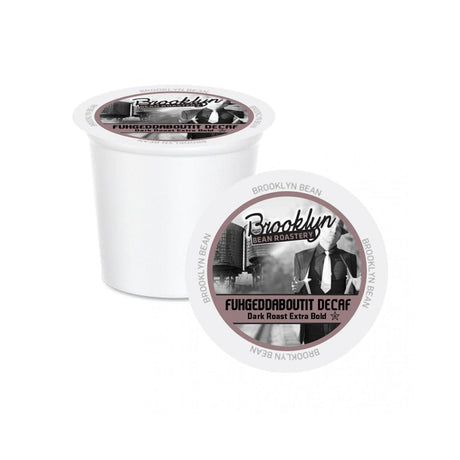 Brooklyn Bean Fuhgeddaboutit Decaf Extra Bold Single-Serve Coffee Pods (Case of 160) K-Cups Brooklyn Bean