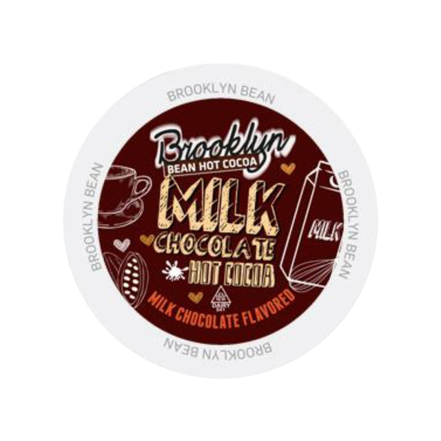 Brooklyn Bean Milk Chocolate Hot Cocoa Single-Serve Pods (Box of 40) K-Cups Brooklyn Bean