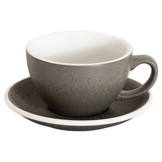 Loveramics Egg 300ml Latte Cup and Saucer (Potters Granite) Kitchenware Loveramics