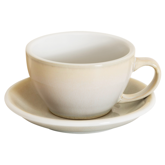 Loveramics Egg 300ml Latte Cup and Saucer (Potters Ivory) Kitchenware Loveramics