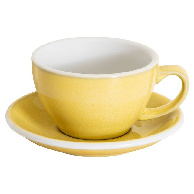 Loveramics Egg 300ml Latte Cup and Saucer (Potters Buttercup) Kitchenware Loveramics