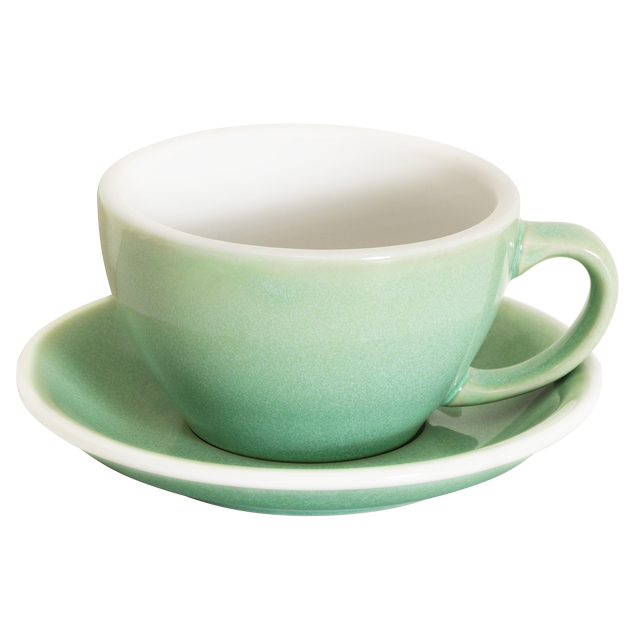 Loveramics Egg 300ml Latte Cup and Saucer (Potters Basil) Kitchenware Loveramics