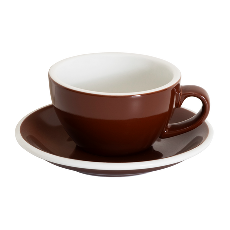 Loveramics Egg 200ml Cappuccino Cup and Saucer (Brown) Kitchenware Loveramics