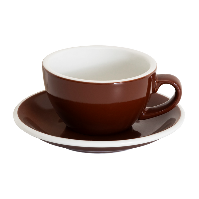 Loveramics Egg 200ml Cappuccino Cup and Saucer (Brown) Kitchenware Loveramics