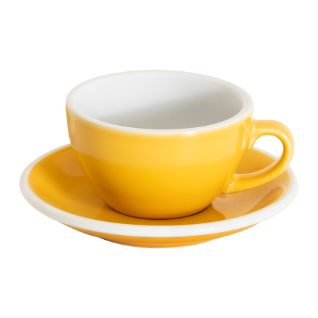 Loveramics Egg 200ml Cappuccino Cup and Saucer (Yellow) Kitchenware Loveramics