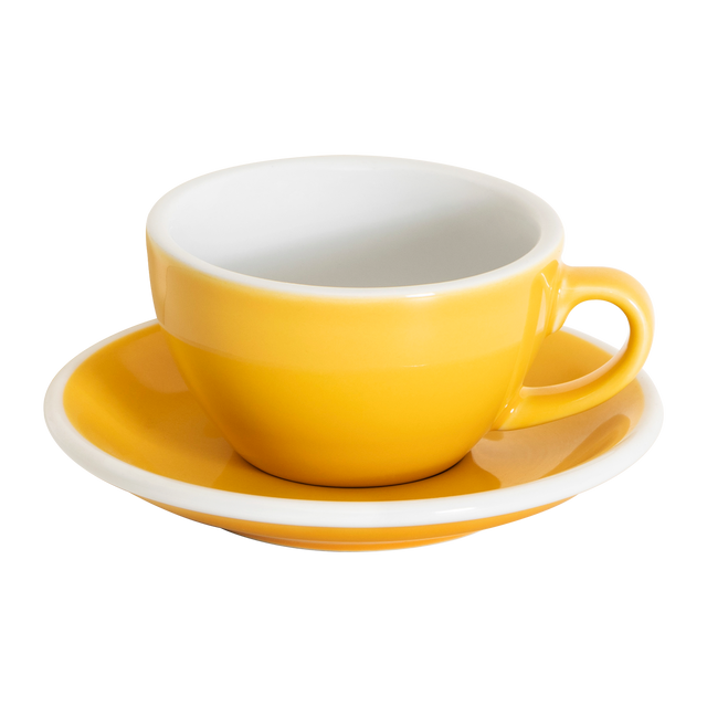 Loveramics Egg 200ml Cappuccino Cup and Saucer (Yellow) Kitchenware Loveramics