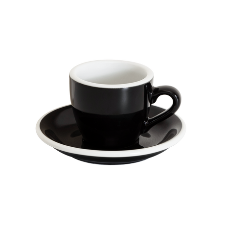 Loveramics Egg 80ml Espresso Cup and Saucer (Black) Kitchenware Loveramics