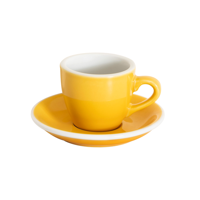 Loveramics Egg 80ml Espresso Cup and Saucer (Yellow) Kitchenware Loveramics