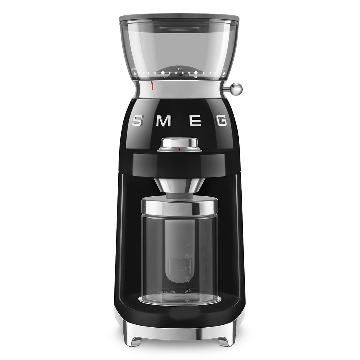 Smeg Retro-Style Coffee Grinder CGF03BLUS (Black) Coffee Grinder Smeg