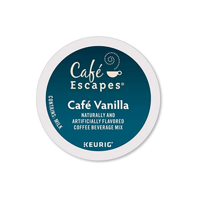 Cafe Escapes Vanilla K-Cup® Recyclable Pods (Case of 96) - Best Before Sept 12, 2023
