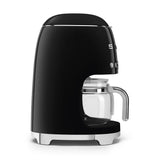 Smeg 50s Retro-Style Drip Coffee Machine DCF02BLUS (Black) Drip Coffee Maker Smeg