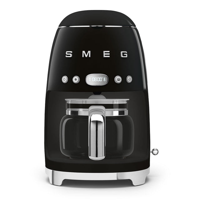 Smeg 50s Retro-Style Drip Coffee Machine DCF02BLUS (Black) Drip Coffee Maker Smeg
