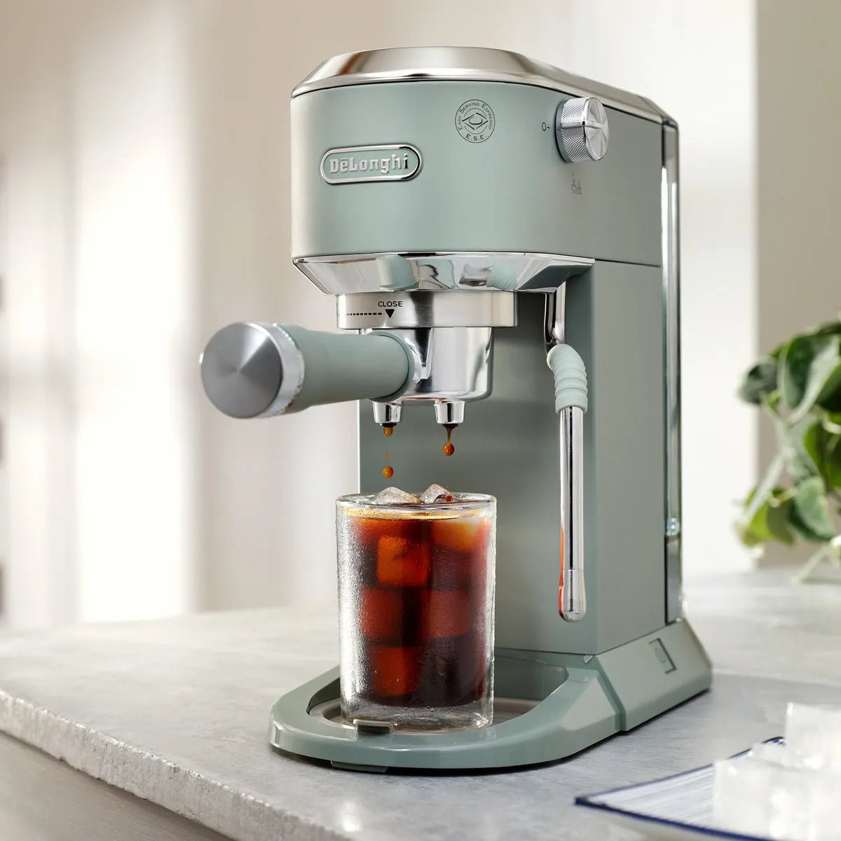 De'Longhi Dedica Duo Espresso Machine with Cold Brew EC890GR (Pistachi