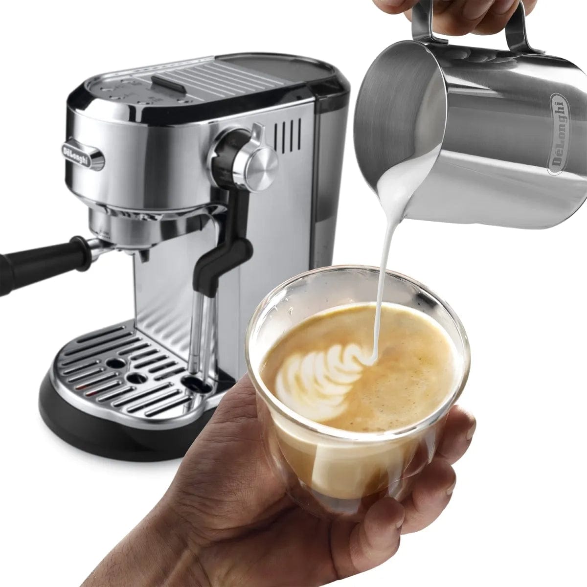 De'Longhi Dedica Maestro Plus Espresso Cappuccino Machine EC950M