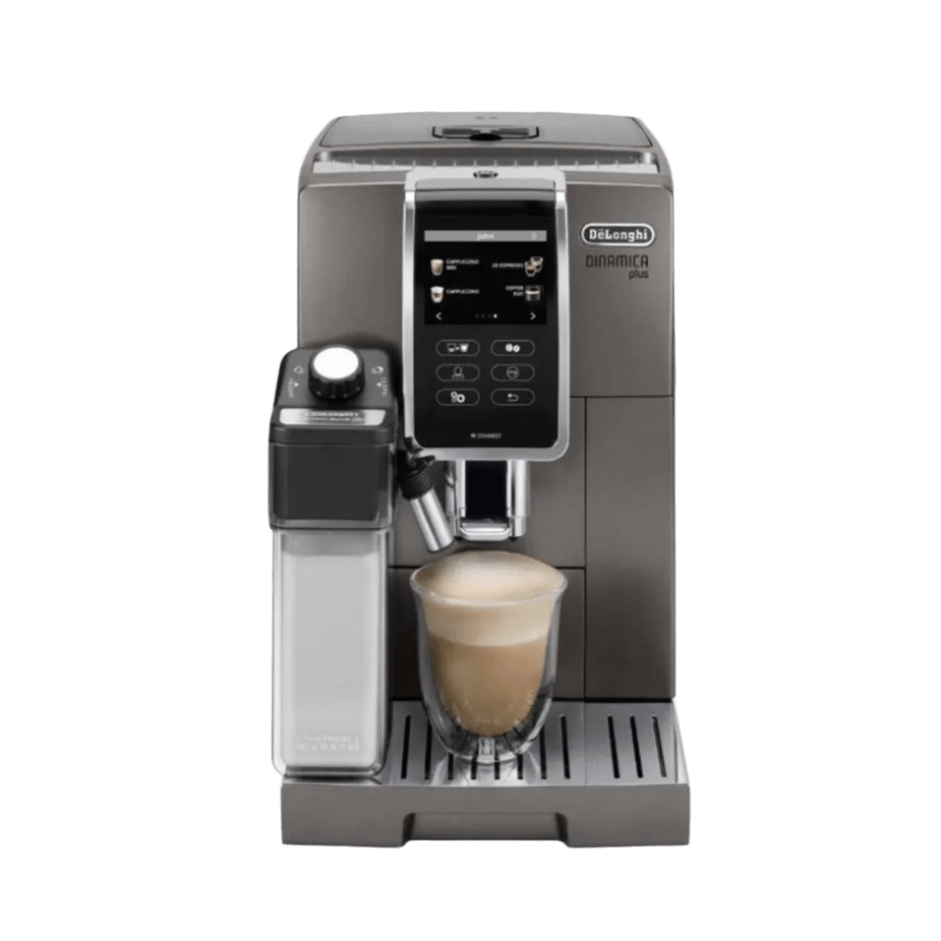 De'Longhi Dinamica PLUS Lattecrema, Super Automatic Espresso & Cappuccino Machine ECAM37095TI (Titanium) Super Automatic Espresso Machine DeLonghi