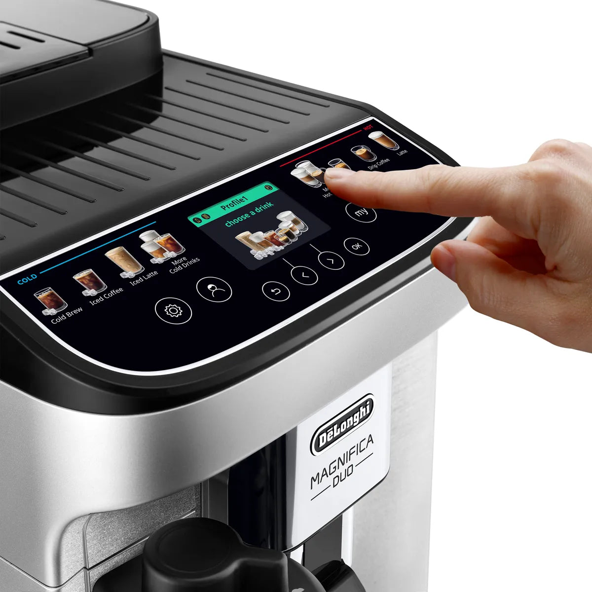 De'Longhi Magnifica Duo Super Automatic Espresso Machine ECAM33080SXB (Silver) Super Automatic Espresso Machine DeLonghi