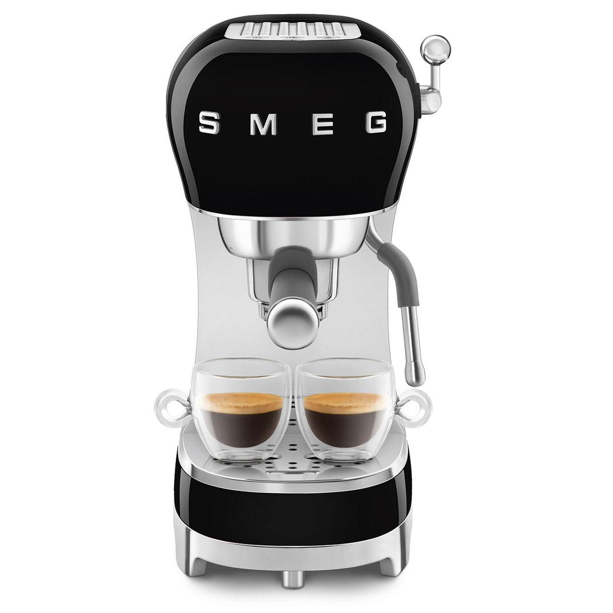 Smeg Retro-Style Espresso Maker ECF02BLUS (Black) Espresso Machine Smeg