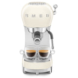 Smeg Retro-Style Espresso Maker ECF02CRUS (Cream) Espresso Machine Smeg