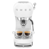 Smeg Retro-Style Espresso Maker ECF02WHUS (White) Espresso Machine Smeg