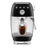 Smeg Retro-Style Espresso Maker with Cold Brew ECF03BLUS (Black) Espresso Machine Smeg
