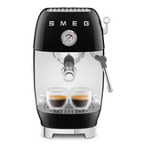 Smeg Retro-Style Espresso Maker with Cold Brew ECF03BLUS (Black) Espresso Machine Smeg