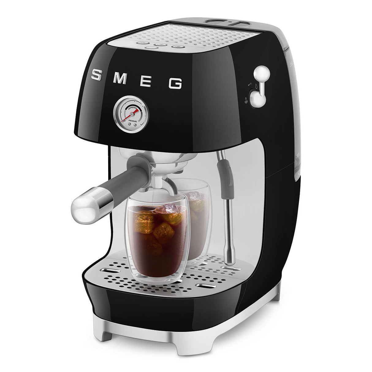 Smeg Retro-Style Espresso Maker with Cold Brew ECF03BLUS (Black) Espresso Machine Smeg