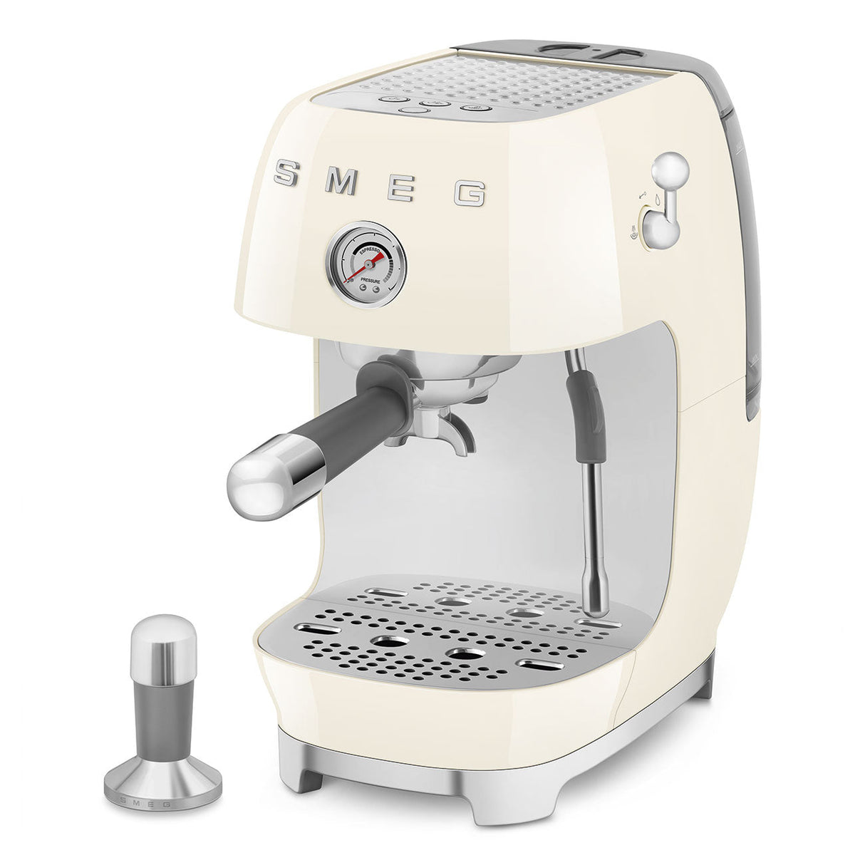 Smeg Retro-Style Espresso Maker with Cold Brew ECF03CRUS (Cream) Espresso Machine Smeg