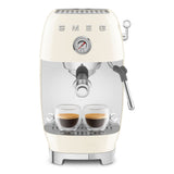 Smeg Retro-Style Espresso Maker with Cold Brew ECF03CRUS (Cream) Espresso Machine Smeg
