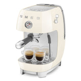 Smeg Retro-Style Espresso Maker with Cold Brew ECF03CRUS (Cream) Espresso Machine Smeg