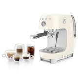 Smeg Retro-Style Espresso Maker with Cold Brew ECF03CRUS (Cream) Espresso Machine Smeg