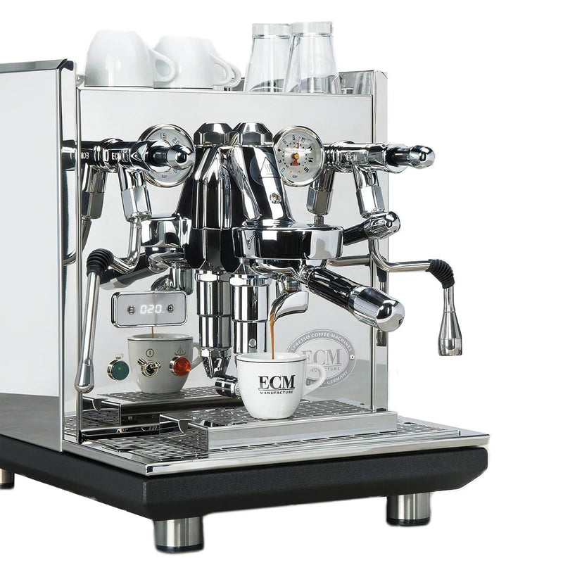ECM Synchronika Espresso Machine (Stainless Steel) & Eureka Mignon Libra Grinder (Chrome) Bundle