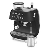 Smeg Retro-Style Semi Automatic Espresso Machine with Grinder EGF03BLMUS (Matte Black) Espresso Machine Smeg