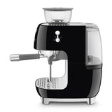 Smeg Retro-Style Semi Automatic Espresso Machine with Grinder EGF03BLUS (Black) Espresso Machine Smeg